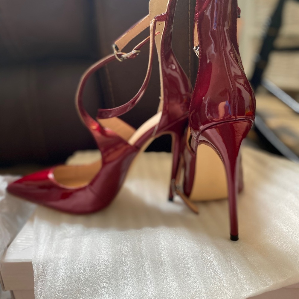 Azmodo Burgundy Custom made heel